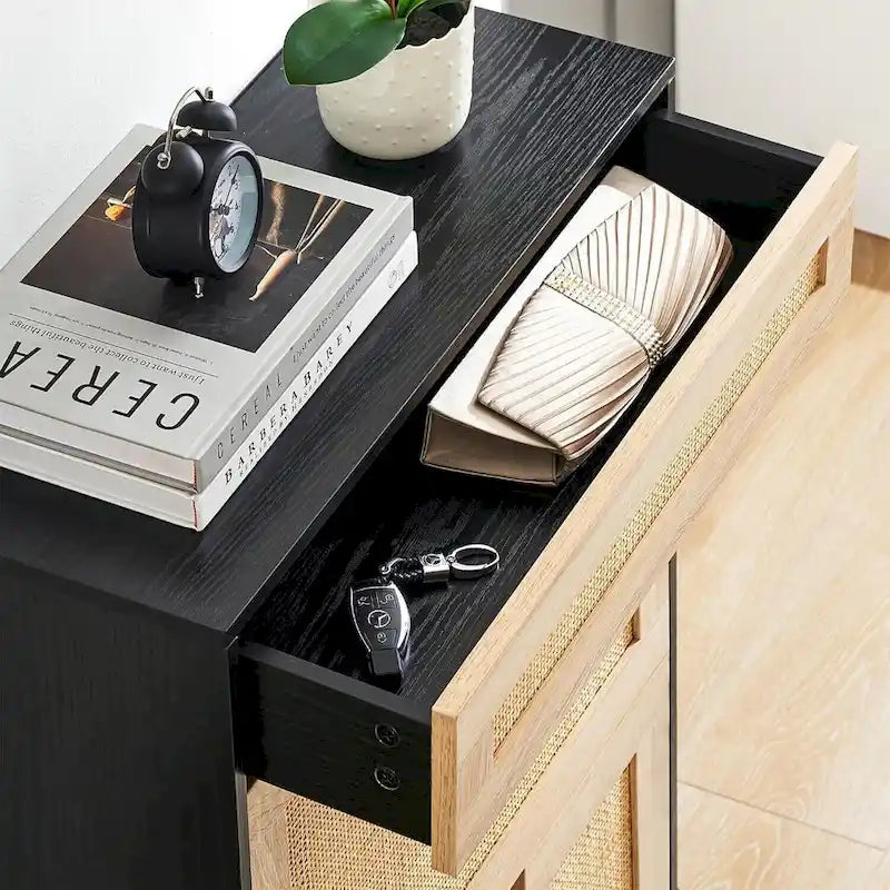 Juego de comedor de 5 piezas, mesa rectangular con 4 sillas, madera de caucho