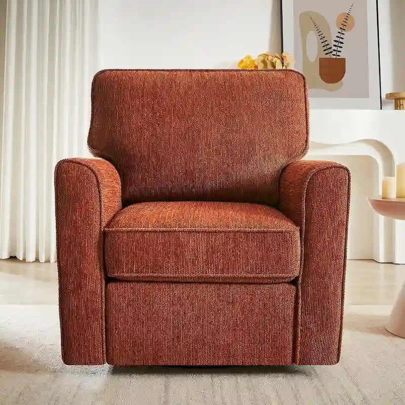 Sillón giratorio de barril con apoyabrazos 360