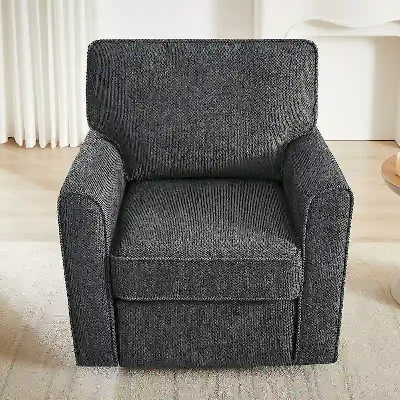 Sillón giratorio de barril con apoyabrazos 360
