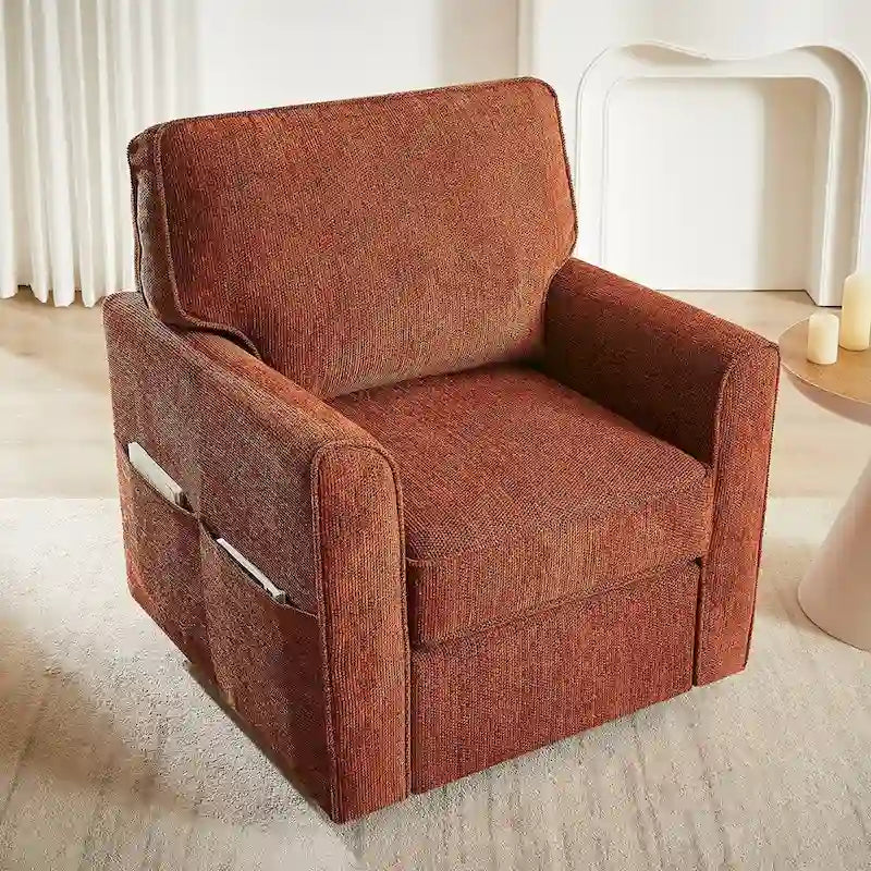 Sillón giratorio de barril con apoyabrazos 360