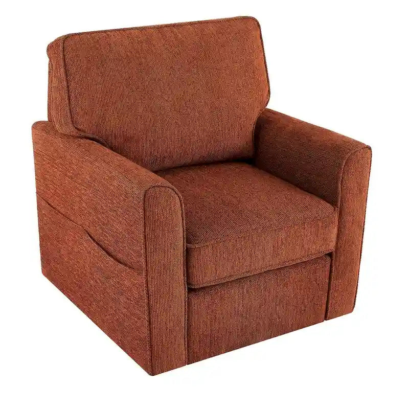 Sillón giratorio de barril con apoyabrazos 360