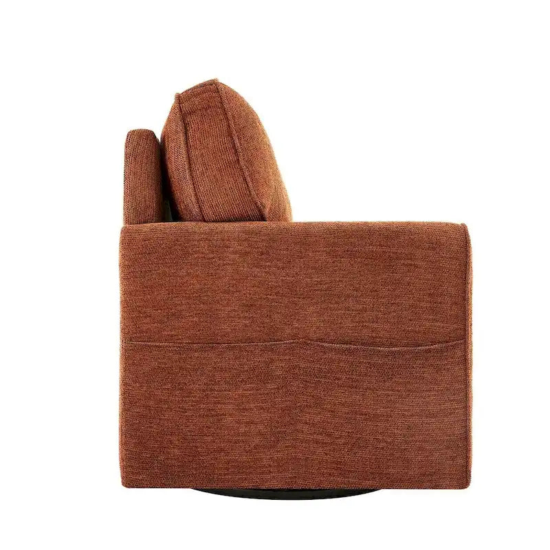 Sillón giratorio de barril con apoyabrazos 360