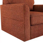 Sillón giratorio de barril con apoyabrazos 360