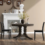 Sillas de comedor sin brazos, de respaldo de escalera y patas de madera maciza