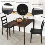 Sillas de comedor sin brazos, de respaldo de escalera y patas de madera maciza