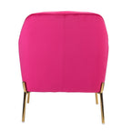 Sillón Acentual de Terciopelo con Patas Doradas
