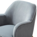 Sillón Acentual de Terciopelo con Patas Doradas