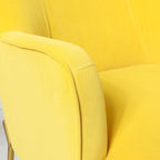 Sillón Acentual de Terciopelo con Patas Doradas