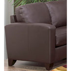 Sofá y sillón de cuero flor italiano