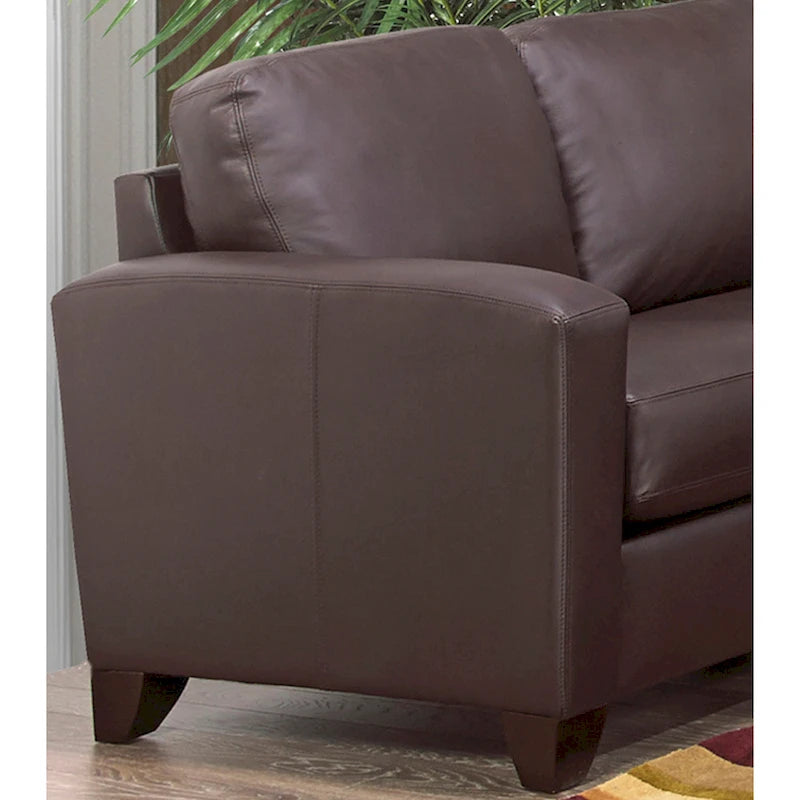 Sofá y sillón de cuero flor italiano