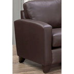Sofá y sillón de cuero flor italiano