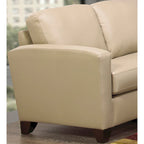 Sofá y sillón de cuero flor italiano