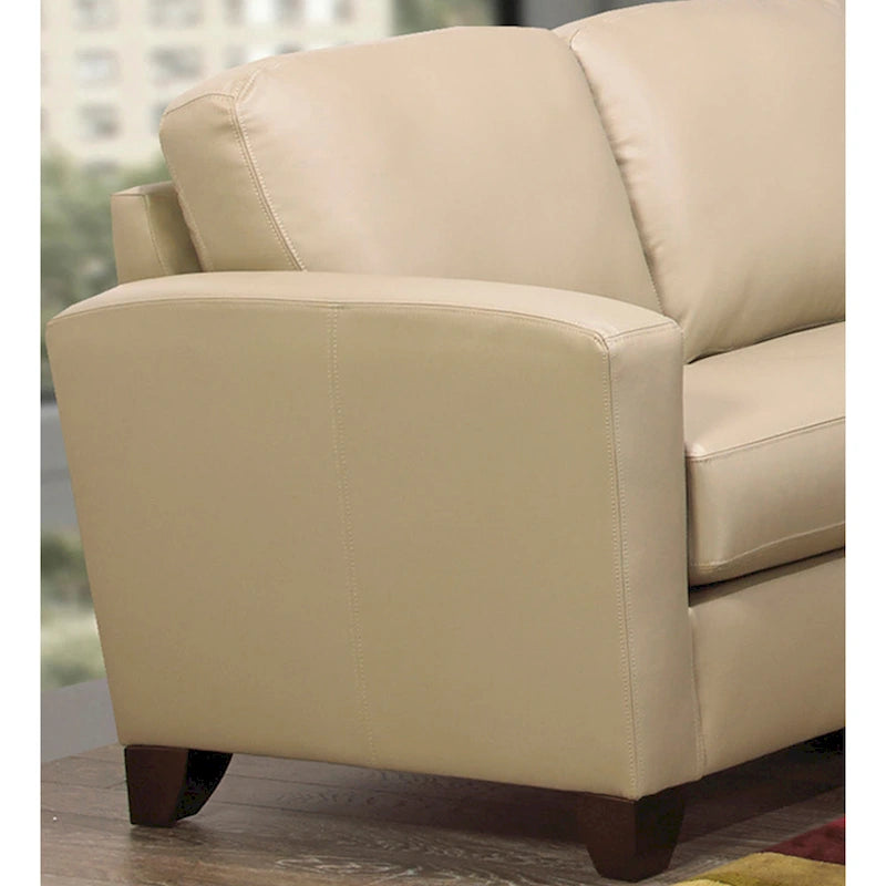 Sofá y sillón de cuero flor italiano