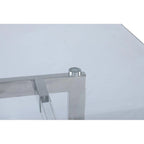 Mesa de comedor de 72 pulgadas con base acrílica flotante
