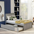 Cama plataforma doble con cama nido