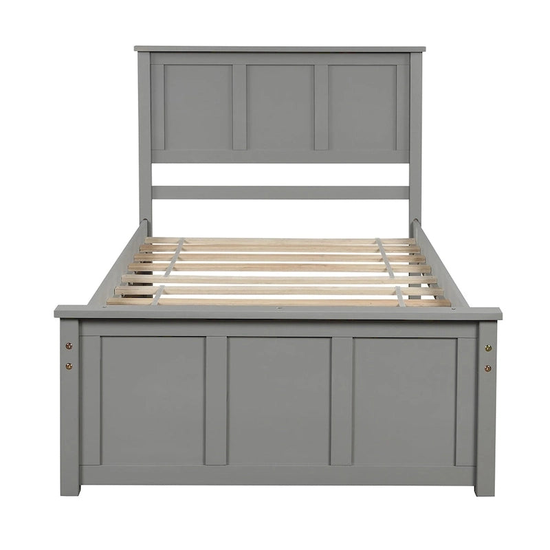Cama plataforma doble con cama nido