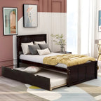 Cama plataforma doble con cama nido
