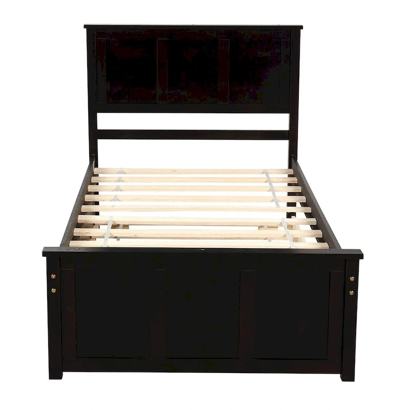 Cama plataforma doble con cama nido
