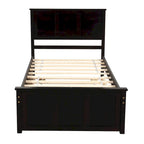 Cama plataforma doble con cama nido