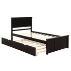 Cama plataforma doble con cama nido