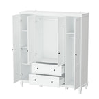 Armario Armoire Laca Blanca Madera Diseñada para Dormitorio
