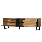 Mueble Moderno para TV de 80" con Doble Espacio de Almacenamiento