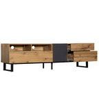 Mueble Moderno para TV de 80" con Doble Espacio de Almacenamiento