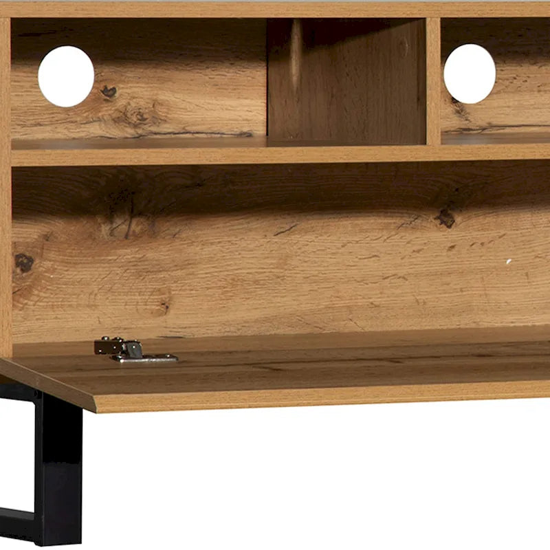Mueble Moderno para TV de 80" con Doble Espacio de Almacenamiento