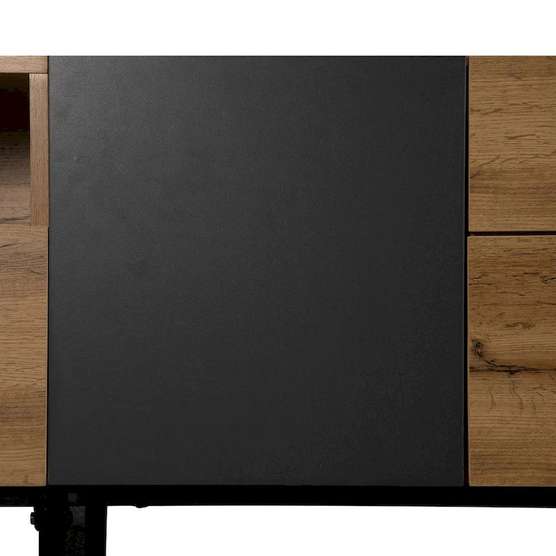 Mueble Moderno para TV de 80" con Doble Espacio de Almacenamiento