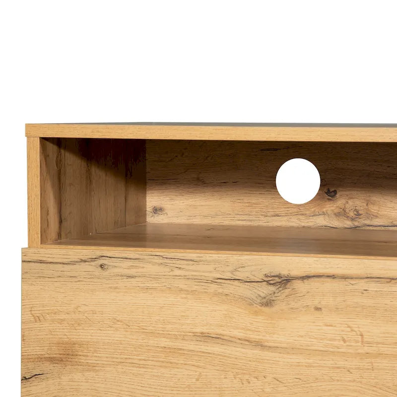 Mueble Moderno para TV de 80" con Doble Espacio de Almacenamiento