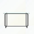 Mesa de Comedor Rectangular con Estructura Metálica