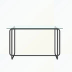 Mesa de Comedor Rectangular con Estructura Metálica