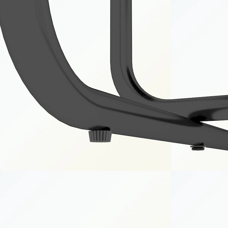 Mesa de Comedor Rectangular con Estructura Metálica