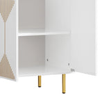 Alacena de cocina de 55 pulgadas con almacenamiento, aparador, mesa de bufé con puertas