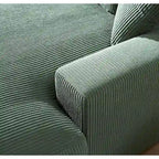 Sillón chaise longue tapizado en pana para sala de estar