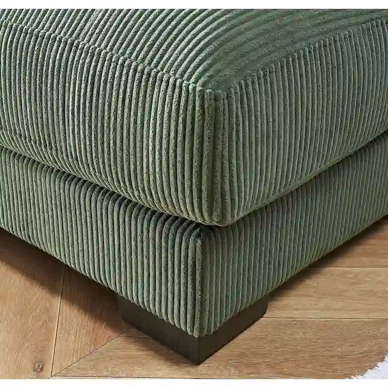 Sillón chaise longue tapizado en pana para sala de estar