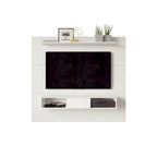 Mueble de TV de madera industrializada de 2 estantes y 70 pulgadas para televisores de pantalla plana