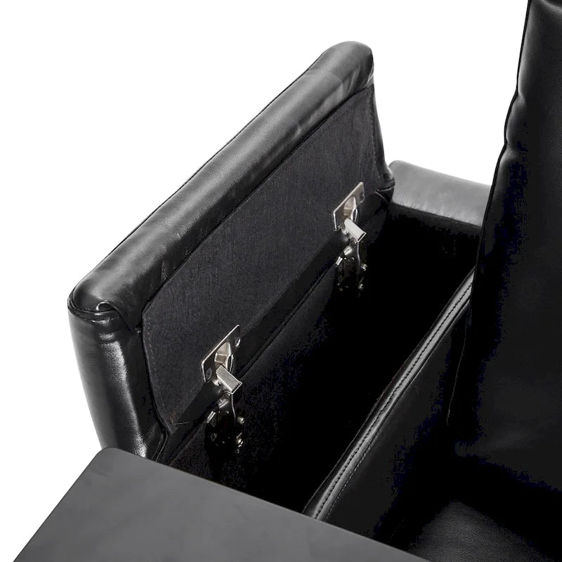 Sillón reclinable eléctrico con portavasos y mesa giratoria