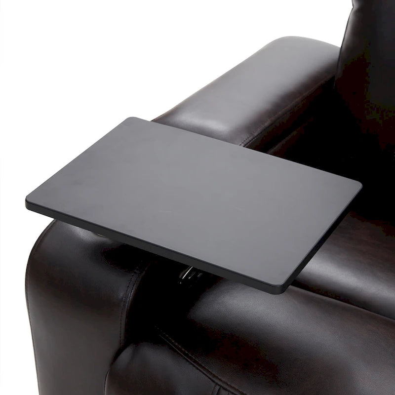 Sillón reclinable eléctrico con portavasos y mesa giratoria