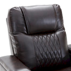 Sillón reclinable eléctrico con portavasos y mesa giratoria