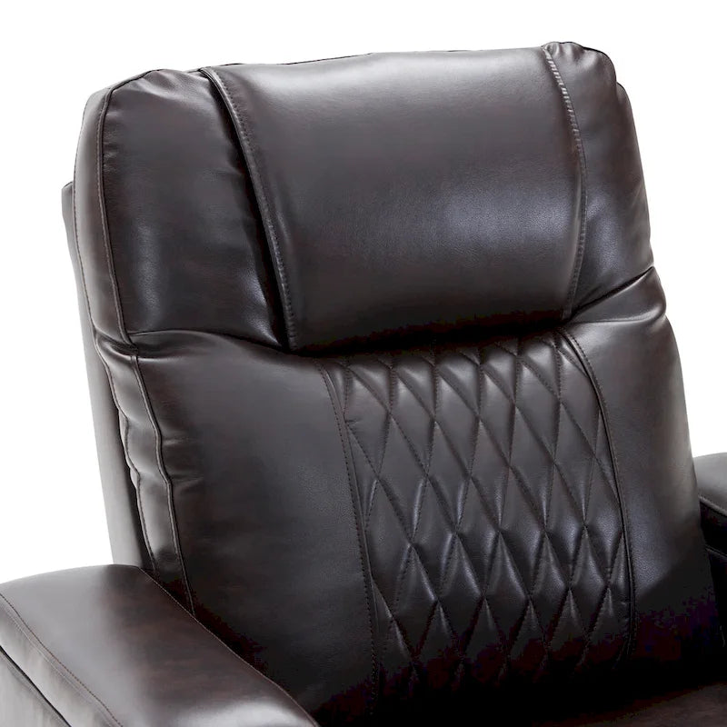 Sillón reclinable eléctrico con portavasos y mesa giratoria