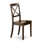 Mesa de comedor cuadrada de madera con extensión de mariposa y 8 sillas de comedor para cocina, capuchino