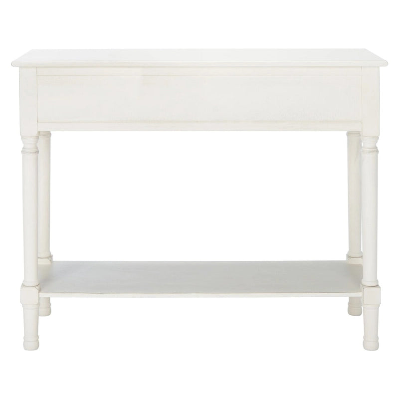 Mesa consola de 2 cajones con estante inferior abierto