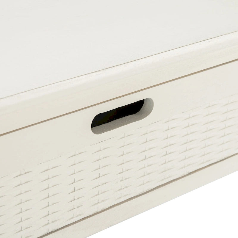 Mesa consola de 2 cajones con estante inferior abierto