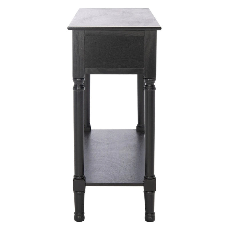 Mesa consola de 2 cajones con estante inferior abierto