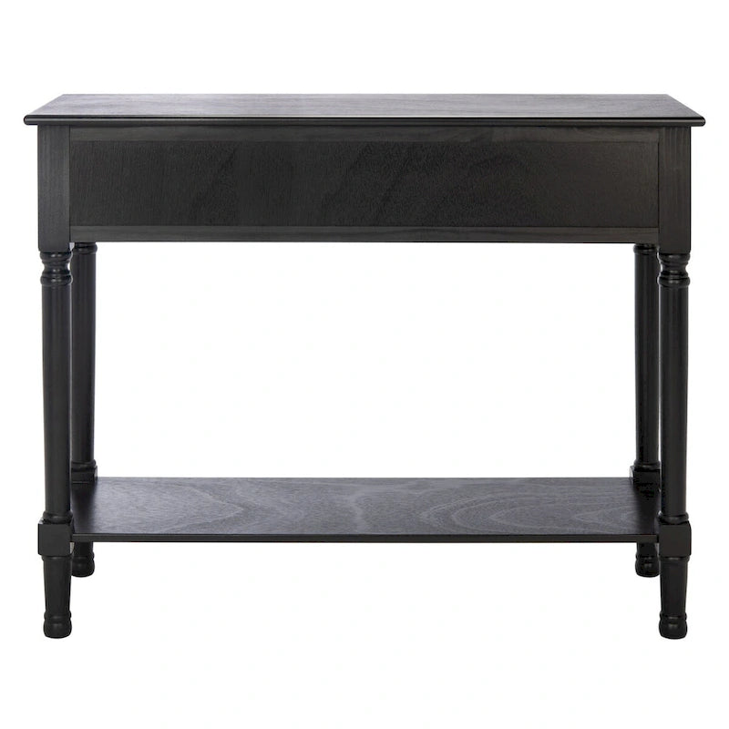 Mesa consola de 2 cajones con estante inferior abierto