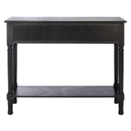 Mesa consola de 2 cajones con estante inferior abierto