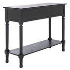 Mesa consola de 2 cajones con estante inferior abierto