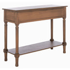 Mesa consola de 2 cajones con estante inferior abierto