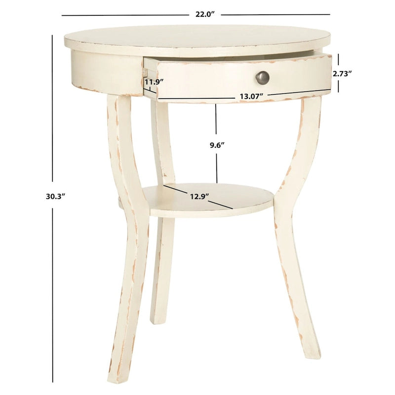 Mesa auxiliar Mercedes - 22 x 22 x 30,3